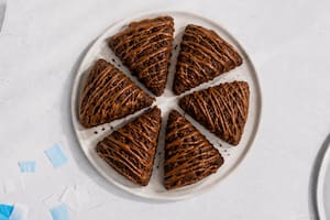 Scones de cacao en sartén