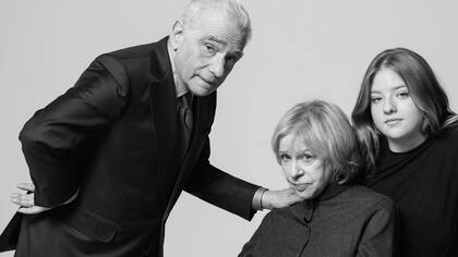 Scorsese, su esposa Helen Morris y la hija de ambos, Francesca