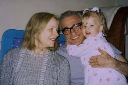 Scorsese, su esposa Helen Morris y la hija de ambos, Francesca