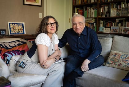 Scorsese y Rebecca Miller, la directora del excelente documental dedicado a la figura del realizador