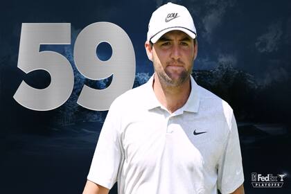 Scottie Scheffler igualó un récord de los playoffs en la segunda vuelta de The Northern Trust