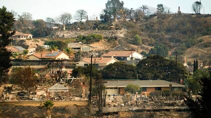 Luego del paso del fuego quedó a la vista la destrucción