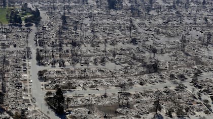 El incendio arrasó con todo en Coffey Park