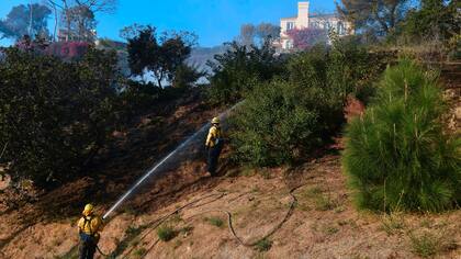 En Bel Air muchas mansiones fueron alcanzadas