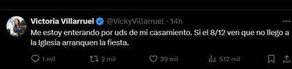 ¿Se casa Victoria Villarruel? Qué dijo la vicepresidenta ante los rumores