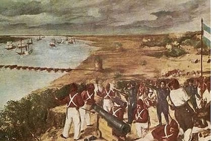 Se conoce como combate de la Vuelta de Obligado a la batalla terrestre y naval librada en 1845 entre la Confederación Argentina y una alianza anglofrancesa