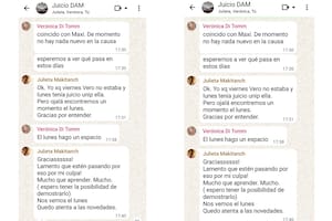 Chats explosivos: Makintach le rogó a sus colegas para salvar el juicio por la muerte de Maradona