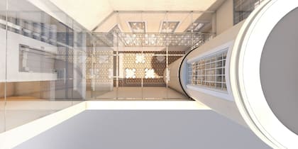 Se construirá un nuevo núcleo diseñado con estructuras vidriadas, permitiendo una conexión visual con los patios.