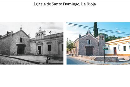 Se construyó a partir de 1623, gracias al aporte de don Pedro Ramírez de Velazco, hijo del fundador de La Rioja, pero sufrió grandes transformaciones en 1874. La espadaña de la foto antigua reemplazó al campanario que desapareció con el terremoto de 1894, pero no llegó hasta nuestros días.