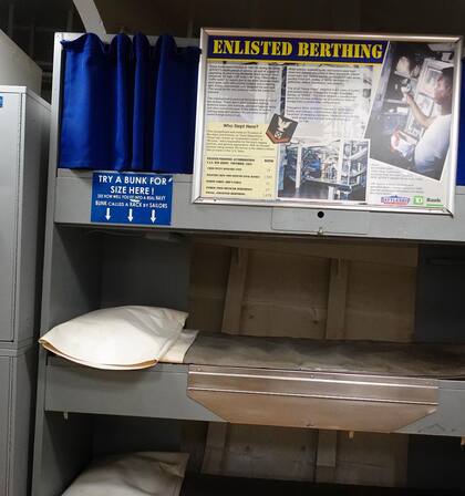 Se construyó para albergar a 2000 tripulantes, pero durante la Segunda Guerra Mundial, llegó a tener 2700 marineros a bordo (Instagram/@battleshipnj)