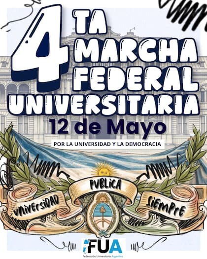 Se convocó a la cuarta marcha federal universitaria