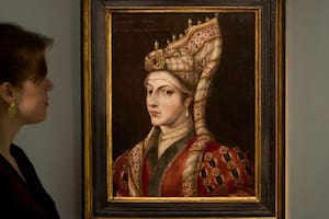 Se cree que este retrato de Hürrem Sultan data de finales del siglo XVI o principios del XVII y se exhibió en la casa de subastas Sotheby's en Londres en 2021.