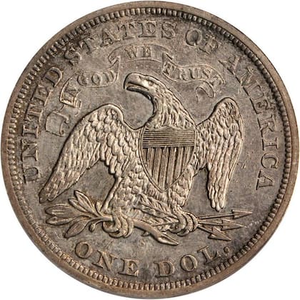 Se cree que la marca de seca "S" de San Francisco de esta moneda fue introducida de manera manual