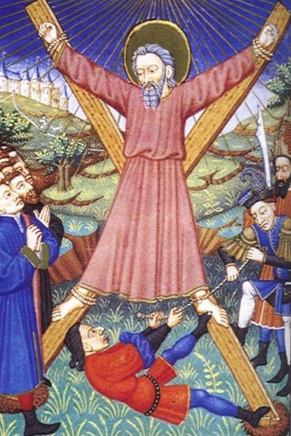 Se cree que San Andrés fue crucificado en Patras, actual Grecia