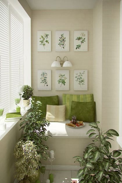 Se creó un espacio de relax y lectura, rodeado de plantas y sin pasar calor en verano.