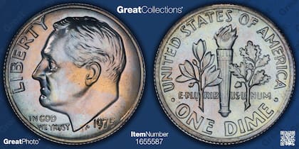 Se cuñaron 2.8 millones de ejemplares de 1975 y hasta el momento solo se conocen dos con este inusual error