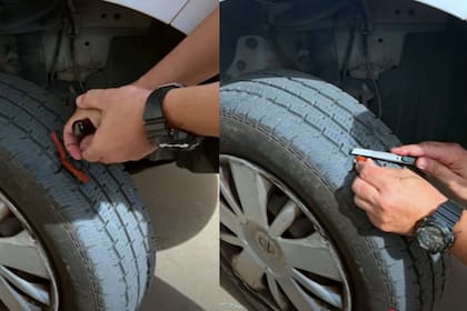 Se debe introducir el espárrago en el orificio y luego cortar el material sobrante aunque nunca al ras. (Youtube Eso que lo arregle Papá)