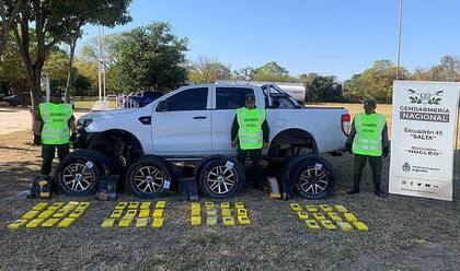 Se decomisaron 50 kilos de cocaína en salta que provenían de Bolivia