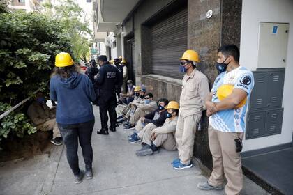 Se derrumbó una obra en construcción en Belgrano y un obrero sufrió traumatismo de cráneo