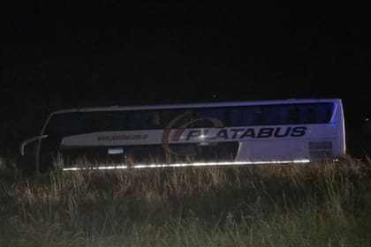 Se despistó un micro en la ruta 2: el chofer sufrió un paro cardíaco y murió