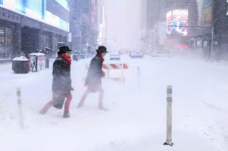 El mapa de la tormenta invernal y el impacto de la nieve en Nueva York y Nueva Jersey