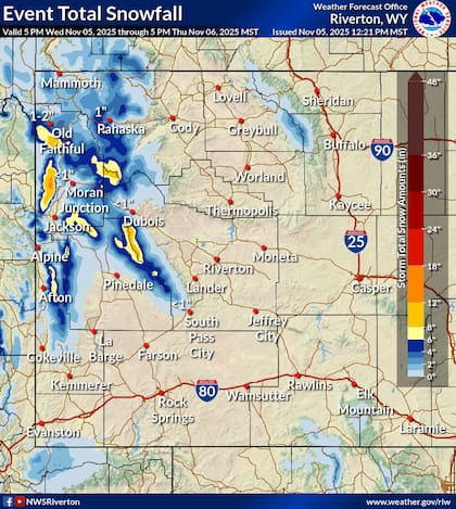 Se espera nieve para esta región de EE.UU., con una acumulación total de 10 a 20 cm