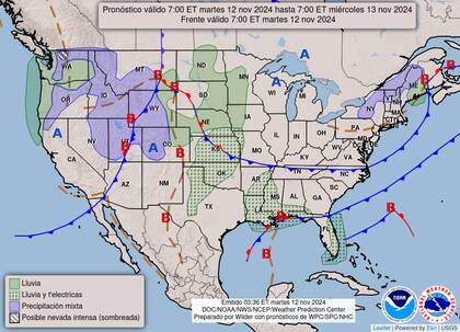 Se espera que el sistema de lluvias y nieve de la Costa Oeste se desplace hacia el sur de California el miércoles, con riesgo de inundaciones.