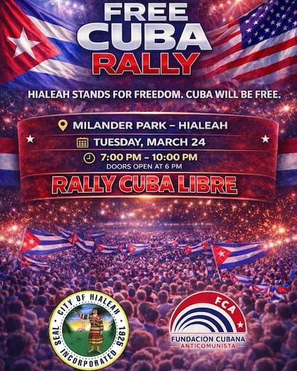 Se espera una gran convocatoria de ciudadanos a Free Cuba Rally