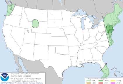 Se esperan fuertes tormentas en el Atlántico Medio