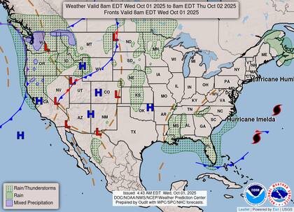 Se esperan lluvias recurrentes en las Carolinas, Georgia y especialmente Florida