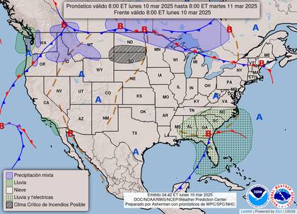 Se esperan temperaturas elevadas récord en las Grandes Llanuras y el Medio Oeste, aunque un frente frío avanzará durante la tarde y llevará alivio