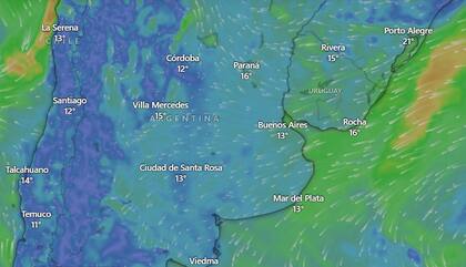 Se esperan tormentas en Córdoba, Santa Fe, Entre Ríos y el sur de Santiago del Estero