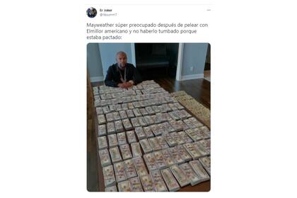 Se estima que Mayweather ganó aproximadamente 100.000.000 de dólares