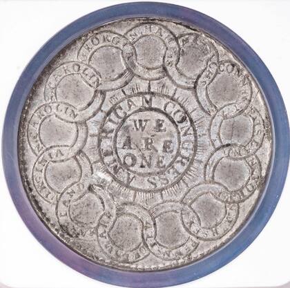 Se estima que solo se produjeron alrededor de 6000 monedas del dólar continental, y que hoy en día solo sobreviven unas 100 en todo el mundo