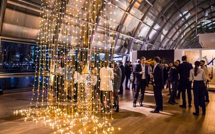 Se exhibieron cuatro obras inspiradas en el Ferrero Rocher