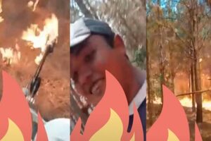 Un hombre se filmó mientras quemaba un bosque de Corrientes y luego explicó que era un contrafuego