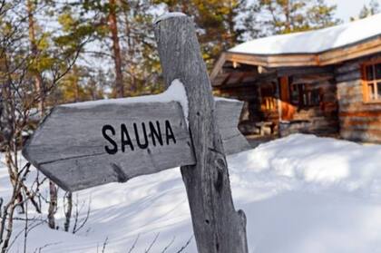 Se llevaron los bancos de madera del interior de la sauna
