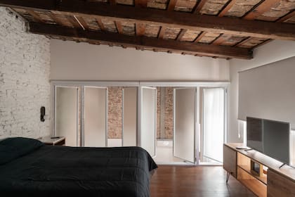 Se mantuvieron las vigas de madera preexistentes del PH.