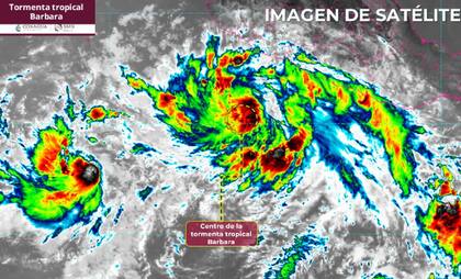 Se prevé que Bárbara pase a ser un huracán en categoría 1 entre la tarde de este 8 de junio y la mañana del 9 de junio.