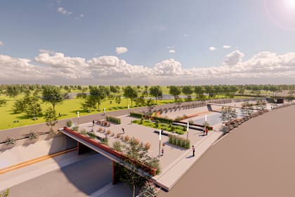 Se prevé que sobre el canal haya plazas secas y espacios para la recreativos