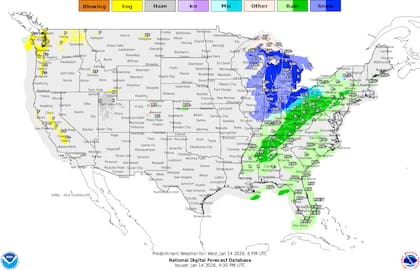 Se prevé una intensa nieve por efecto lago en la costa sureste del Lago Michigan