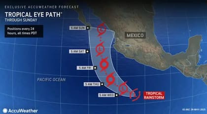 Se preveía que el recorrido inicial afectara a las zonas de Oaxaca y Guerrero en México
