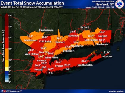 Se prevén hasta 24 pulgadas de nieve en la Gran Manzana y otras zonas de Nueva York