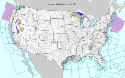 Se prevén lluvias en el norte de California: precipitaciones moderadas a intensas afectarán zonas costeras debido al río atmosférico.