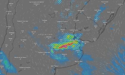 Se prevén valores de precipitación acumulada de entre 30 y 60 mm para la jornada del sábado en el AMBA