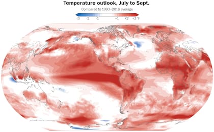 Se pronostican temperaturas muy superiores a la media en amplias zonas del planeta a finales de este año, mientras que se prevé que El Niño se intensifique