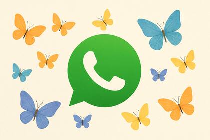 Se puede crear el "modo mariposa" de WhatsApp con inteligencia artificial (imagen generada con IA)