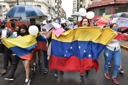 Se realizó una marcha para pedir justicia por la joven venezolana abusada sexualmente