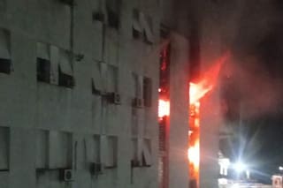 Se incendió el Edificio Libertad de la Armada, en el barrio de Retiro