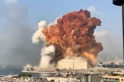 Explosión en el puerto de Beirut, Líbano, en 2020